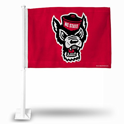 North Carolina State Wolfpack Double-Sided Car Flag - Polyester