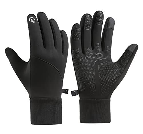 Touchscreen Winter Gloves for Men & Women - Large Black