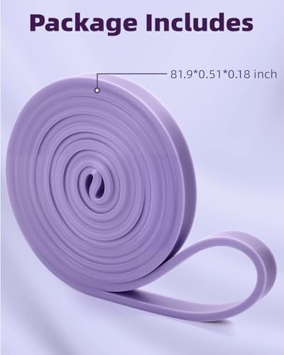 15-35LBS Resistance Bands Set - Exercise Bands with Door Anchor & Pouch - Light Purple
