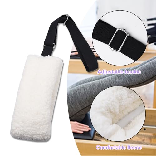 Adjustable Pilates Fuzzies Straps - Plush Support for Reformer Workouts