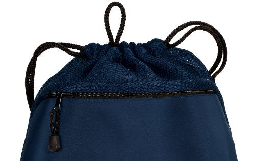 Auburn Tigers Drawstring Backpack - Navy Microfiber & Mesh