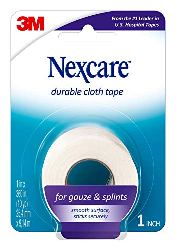 Durable Cloth Medical Tape - 1 Inch x 10 Yards, 1 Roll
