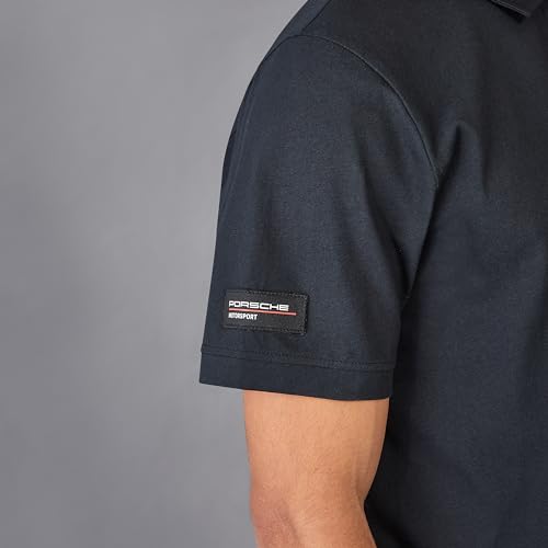 Porsche Motorsport Men's Stripe Polo - Large, Black
