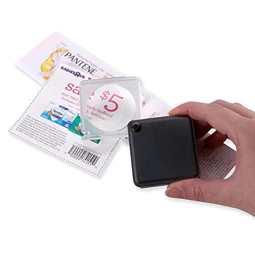 3x Flip-Open Pocket Magnifier with Protective Case - Single Pack