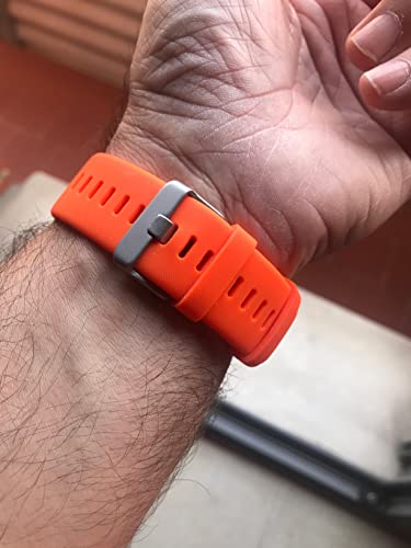 Silicone Watch Band for Polar Vantage V - Orange Replacement Strap