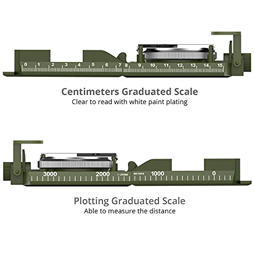 Waterproof Sighting Compass with Clinometer - Army Green