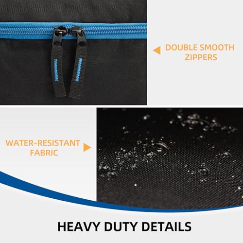 TOURCYCLE Stainless Steel 2-Pack Propane Cylinder Carry Bag with Padding & Shoulder Strap
