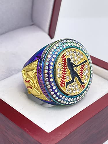 Baseball Softball Champion Ring - Assorted Colors & Gemstones