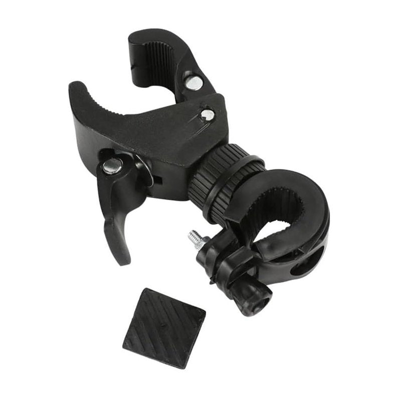 2 Pack Bicycle Flashlight Mount, 360 Degree Rotating Bike Light Mount, Universal Torch Clip for Mountain Bike and Bicycle LED Light Mount, Camera, GPS