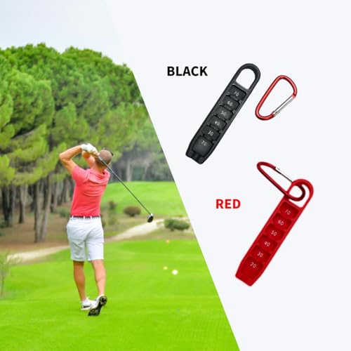 Golf Tee Elevator and Height Adjuster - 20-70mm Precision - Red
