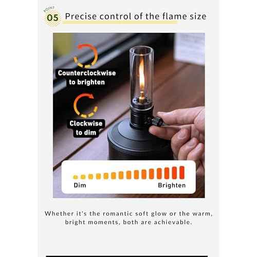 CAMPINGMOON Candle Lantern Gas Mini Small Camping Backpacking Black BKT-1D