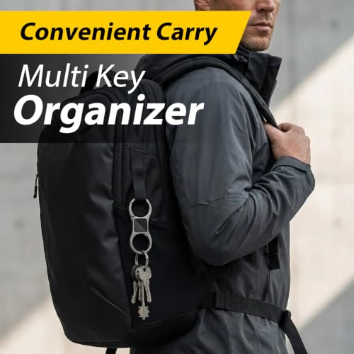 Quick Release Car Keychain for Men - Black Key Chain