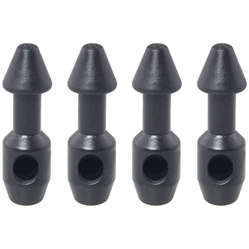 4PCS Black Spearfishing Wishbone Speargun Bands - Durable Plastic