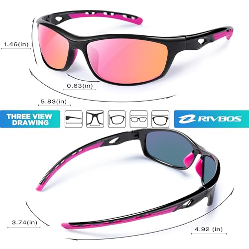 Polarized Sports Sunglasses UV400 for Outdoor Activities
