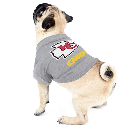 Kansas City Chiefs NCAA Pet T-Shirt - Officially Licensed Team Apparel, Large