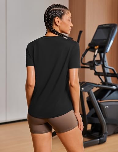 Women's Short Sleeve Workout Tee - UPF 50+, Quick Dry, Moisture-Wicking