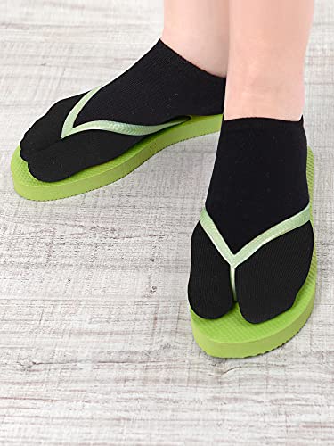 4 Pairs Split Toe Ankle Socks - Flip Flop Tabi Design