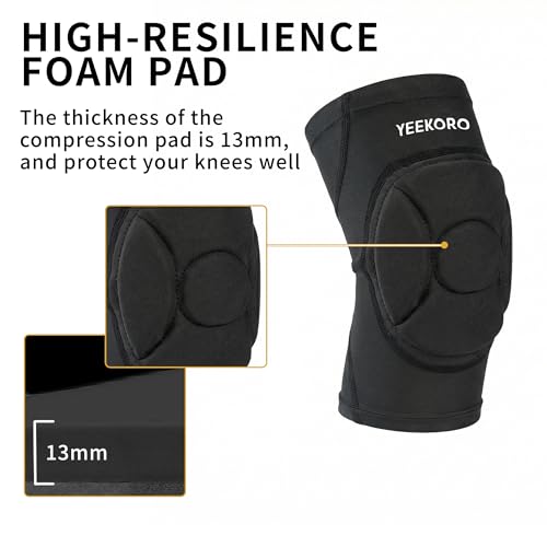 Kids Black Knee & Elbow Pad Set for Sports Protect Gear - S Size