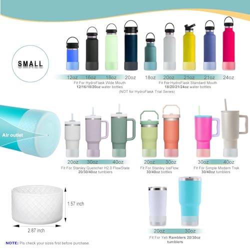 Silicone Boot for Stanley & Hydro Flask Bottles - Multi-Colored
