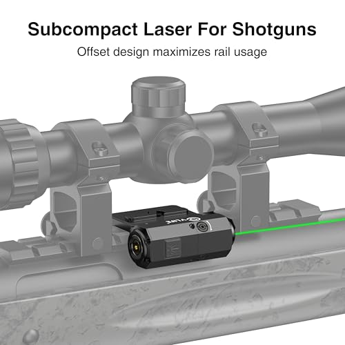 Green Laser Sight for Rifle - Low Profile M-Lok & Picatinny Mount