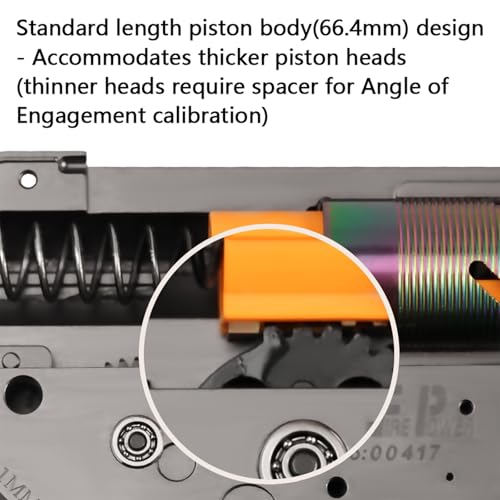 T238 Piston Rack Upgrade Kit - Orange for Airsoft AEG V2/V3