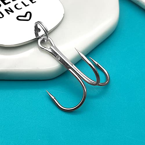 Worlds Best Uncle Stainless Steel Fishing Lure - Personalized Gift Idea
