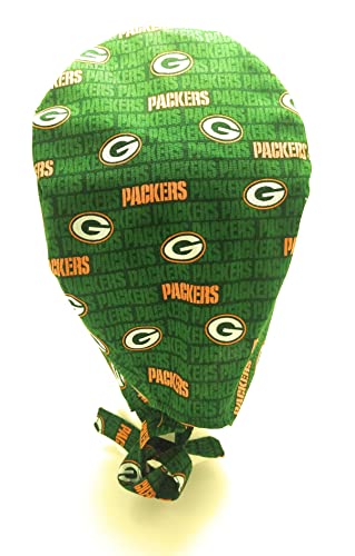 Sports Theme Scrub Hat - Handmade Cotton Tie Back Cap