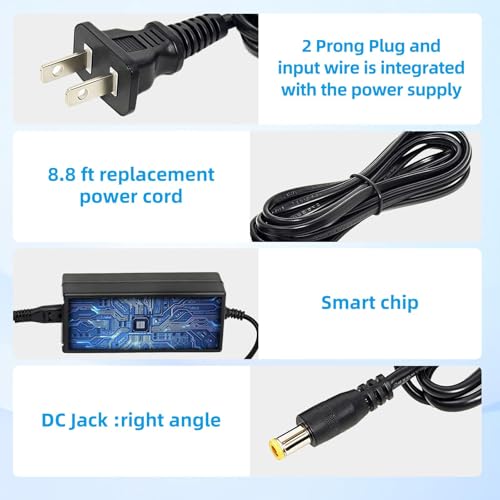 12V Power Adapter for NordicTrack RW900 Rower - NTEVRW15920.0 Compatible