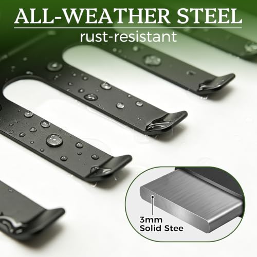 Heavy Duty Steel Baseball Bat Rack & Softball Organizer Wall Mount for Garage & Dugout