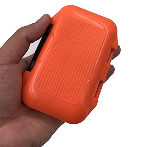 Waterproof Fishing Tackle Box - Orange Small, 12 Compartments
