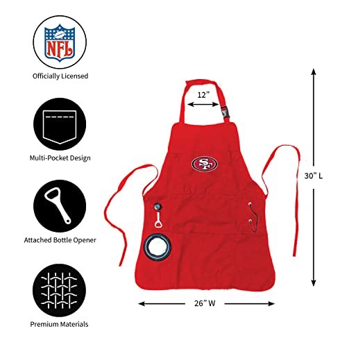 Ultimate Grilling Apron with Insulated Beverage Holder & Bottle Opener