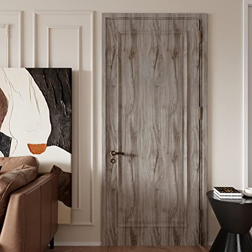 CRE8TIVE Matte Grey Washed Wood Contact Paper Peel and Stick Wood Wallpaper Removable Rustic Wood Grain Contact Paper for Countertops Waterproof Faux Wood Vinyl Wrap for Bedroom Cabinets Table 12"x80"