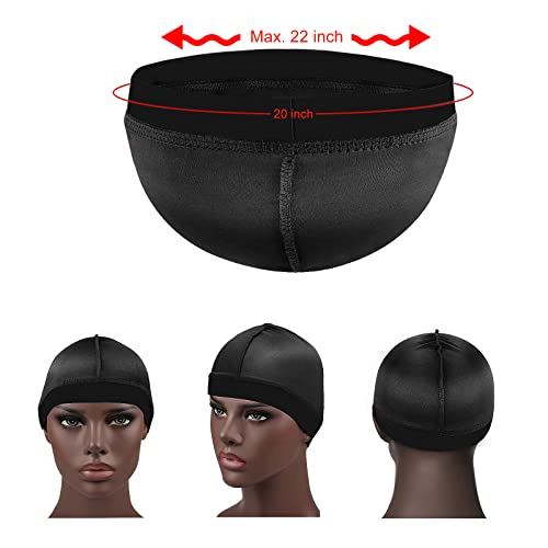 Premium Wave Caps for Men - 2 Pack Compression Durag for Waves