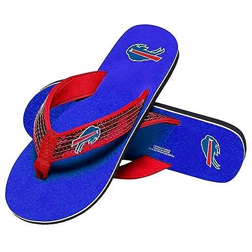 Women's Sequin Strap Flip Flops with Team Logo