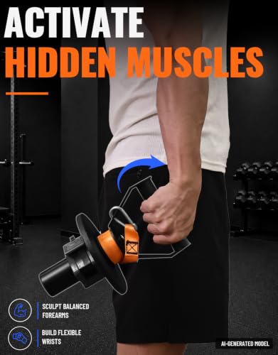 Fitarc 2-Inch Forearm Curl Bar for Grip & Wrist Strength Training