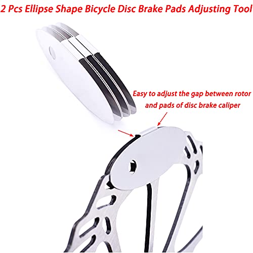 4-Piece Bicycle Disc Brake Alignment Tool Set - Stainless Steel