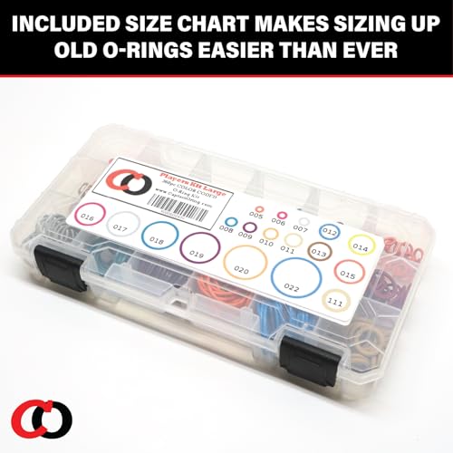 Large Color Coded O-Ring Kit for Paintball - 360 Pieces, 18 Sizes