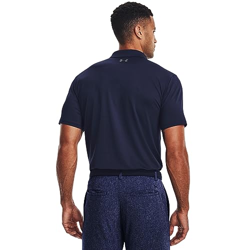 Under Armour Men's Matchplay Polo - Large Midnight Navy / Pitch Gray