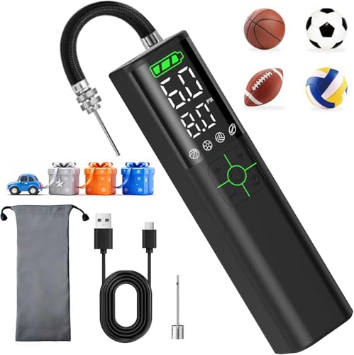 Z10 Electric Ball Pump - 2000mAh Portable Inflator with Gauge