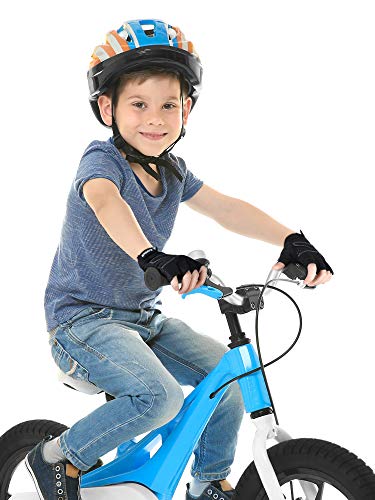SATINIOR Kids 3 Pairs Half Finger Gel Cycling Gloves 5-9 Years Adjustable Non-Slip