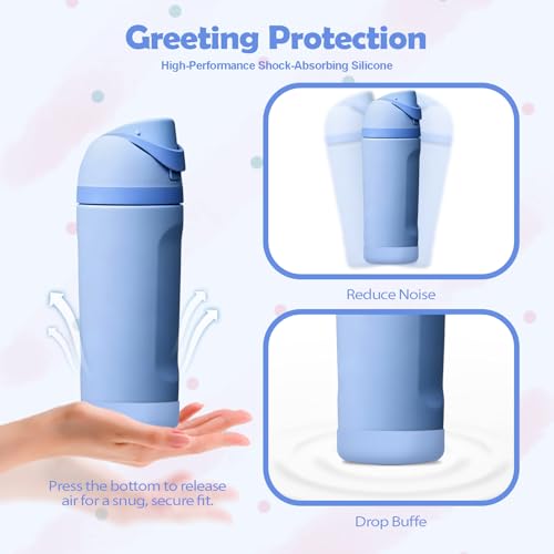 Silicone Bottle Boot for Owala Kids Water Bottles - Out of the Blue
