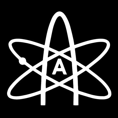 Atheist Atom Weatherproof Vinyl Decal - 5" White