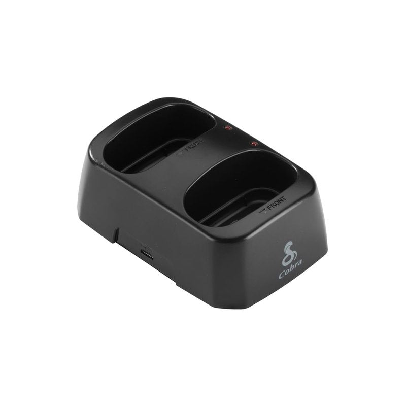 Cobra RX600 Dock Charging Station for 2 Walkie Talkies with UBS Charging Cable - Dual Desktop Portable Charger, Compatible with RX680, RX685 and Trailblazer 450 Two Way Radio Models