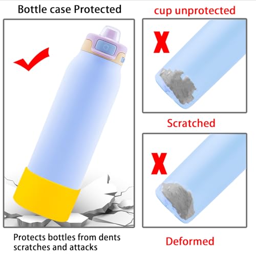 Silicone Protective Boot for 32oz Water Bottle - Yellow - 2 Pack