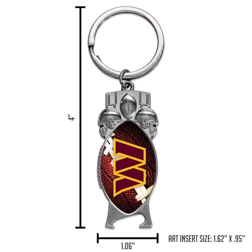 NFL Football Sculpted Bottle Opener Keychain - Washington Commanders