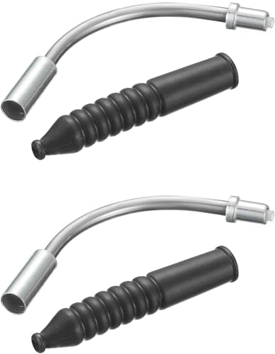 V Brake Noodle Cable Set - Stainless Steel with Rubber Boots, 90°