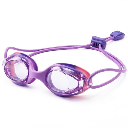 Swim Goggles for Kids - Anti-Fog Comfort Fit - Purple