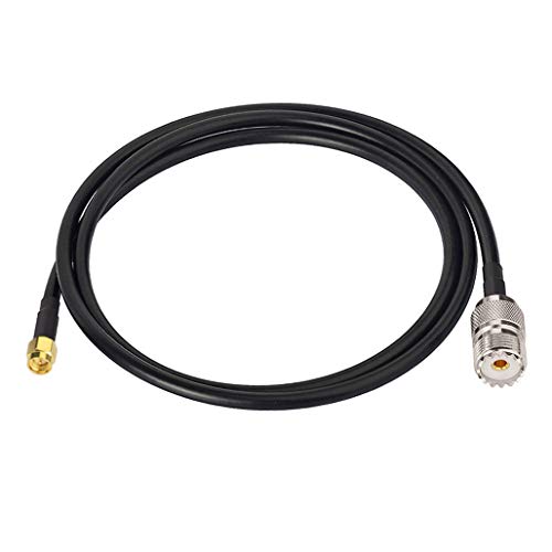 Ham Radio Antenna Adapter Cable - SMA Male to UHF SO239 Female, 3 Feet