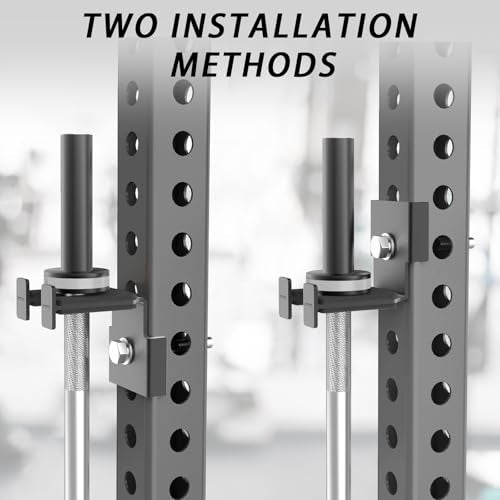 Heavy-Duty Olympic Barbell Holder for 3x3 Power Racks - No Drilling