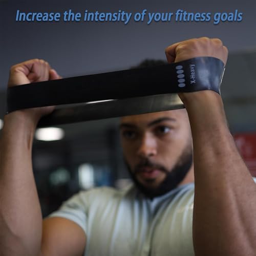 Resistance Bands Set of 5 - TPE Elastic Workout Bands - Macarons